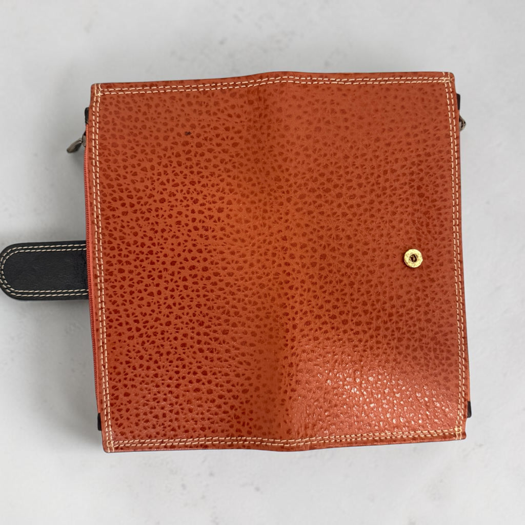 Gemustertes Leder Portemonnaie | Echtes Leder | Handgefertigt | Garantie