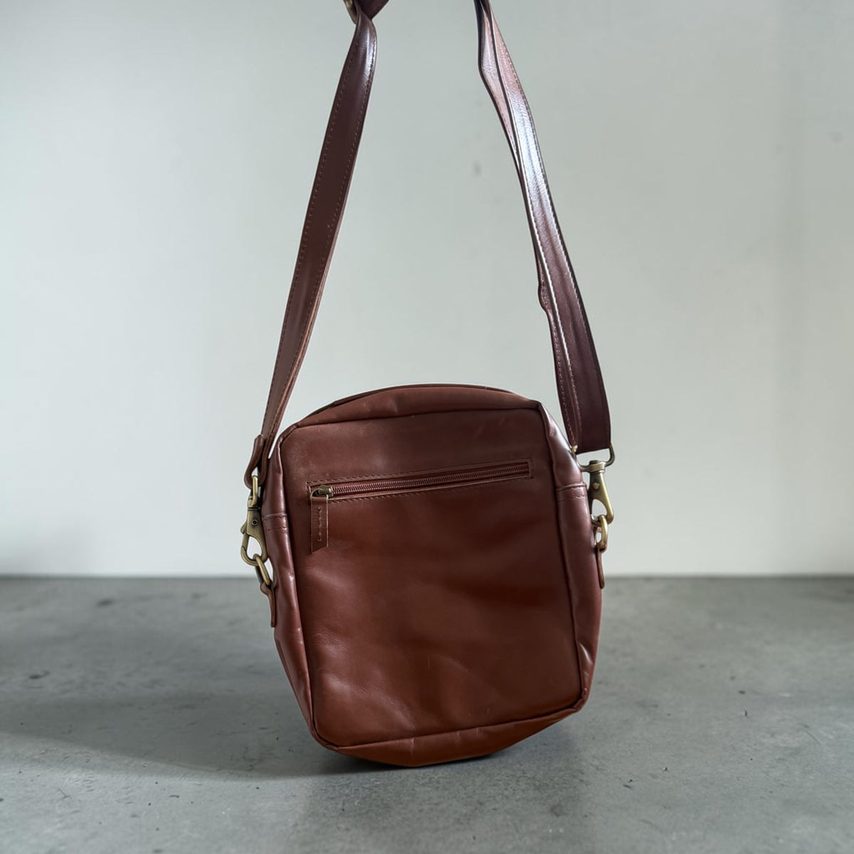 Elegante Crossbody-Leader Tasche – Braun