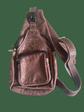 Leder hängetasche