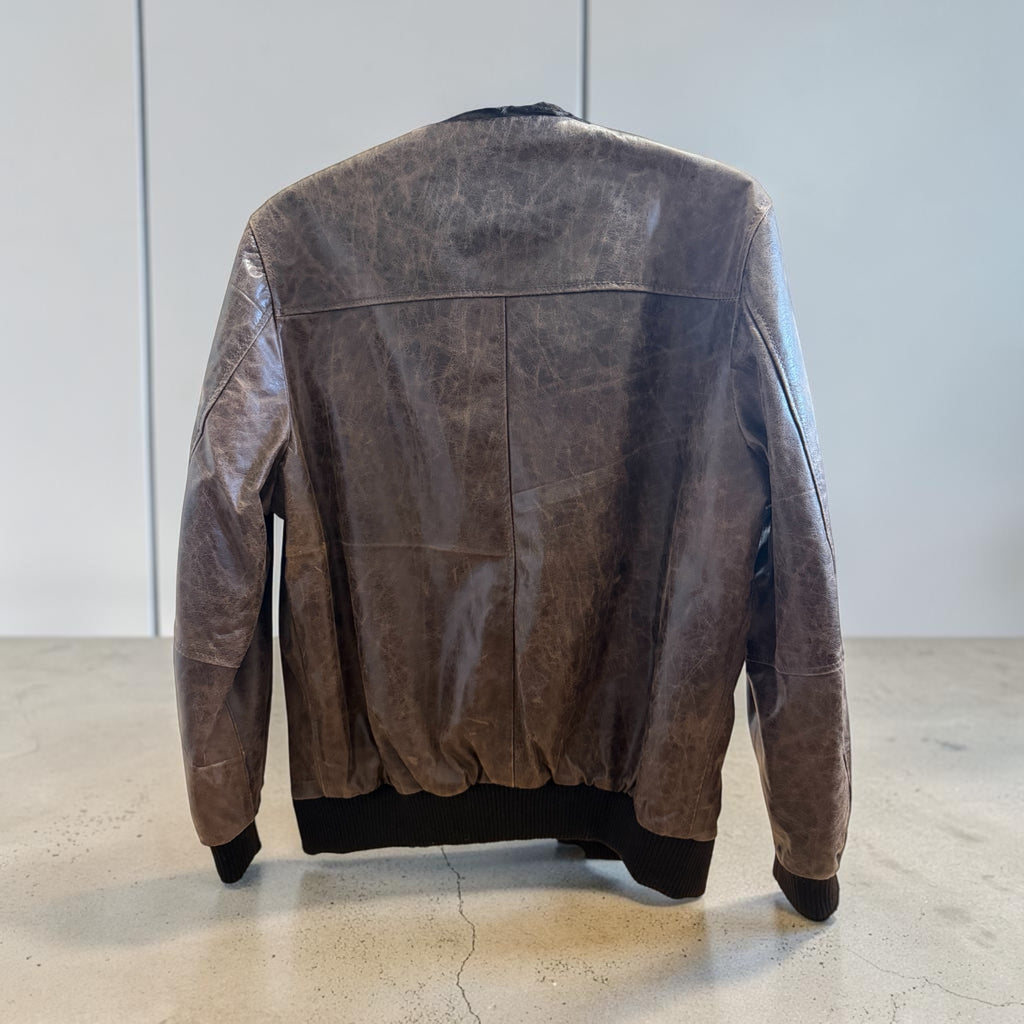 Braune Herren-Lederjacke | Echtes Leder | Handgefertigt