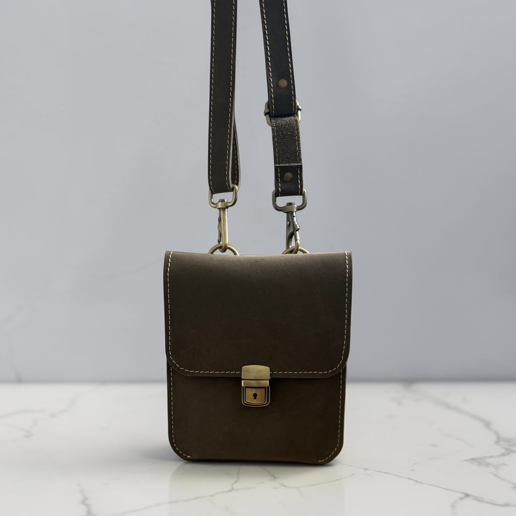 Elegante Crossbody-Leader Tasche – Grün